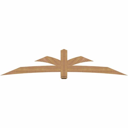 Ekena Millwork Davenport Timber Gable Bracket, Western Red Cedar, 108"W x 22"H x 3 1/2"D x 5 1/2"F, 5/12 Pitch GBW108X22X0406DAV00SWR